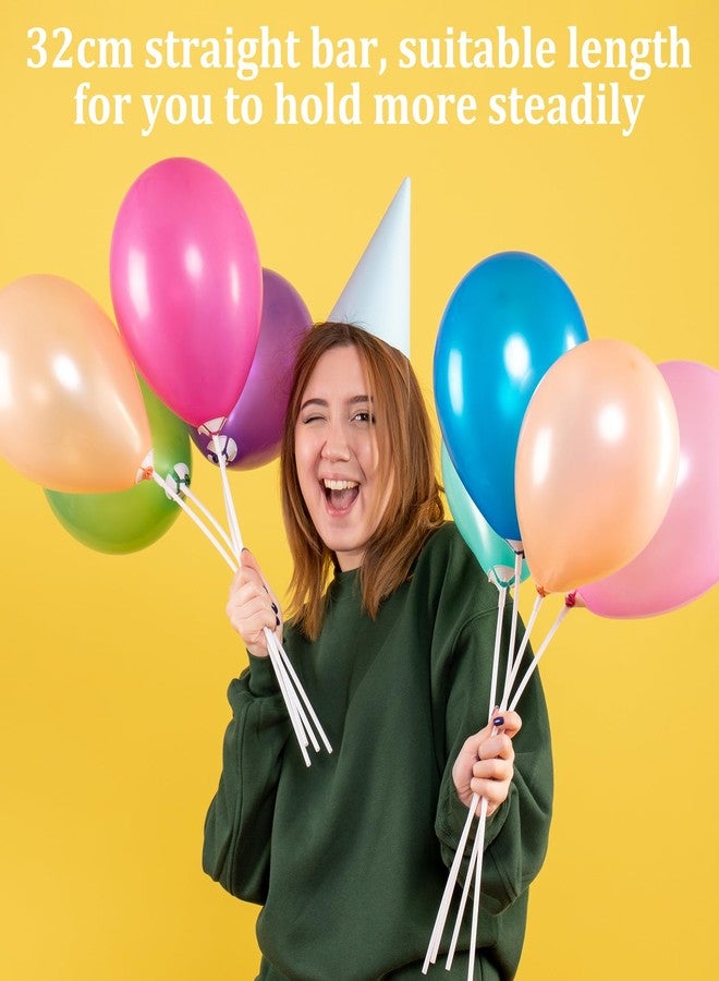 Exclaith 30 Pcs Balloon Sticks, Plastic Balloon Stick with Cup Balloons Sticks with Base Balloon-Stick with Base Holder Stand for Birthday, Party, Anniversary, Wedding Decoration(Transparent) - Image 4